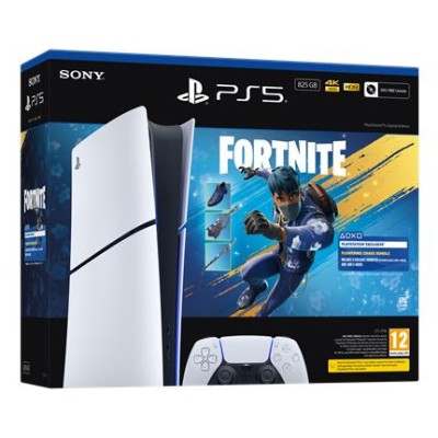 Console Sony PS5 Edizione Digitale Slim 825 GB Bundle Fortnite Flowering Chaos