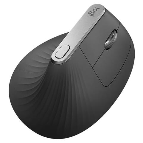 Logitech Mouse Ergonomico MX Vertical Advanced RF wireless + Bluetooth Ottico 4 Tasti 4000 DPI nero
