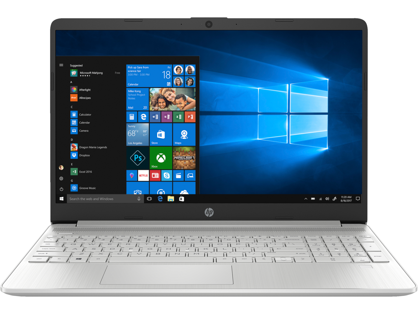 HP 17 CP2001NL 173 processore AMD Ryzen 3 7320u AMD Radeon Onboard Graphics RAM 8 GB Silver Windows 11 Home