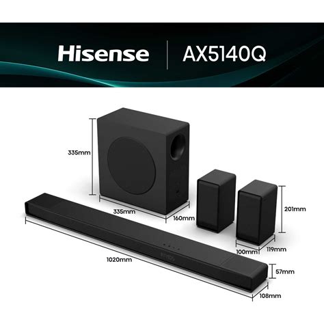 Hisense AX5140Q Soundbar 5.1.4 600 W