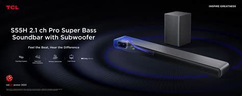 TCL S55H Soundbar 2.1 con Subwoofer