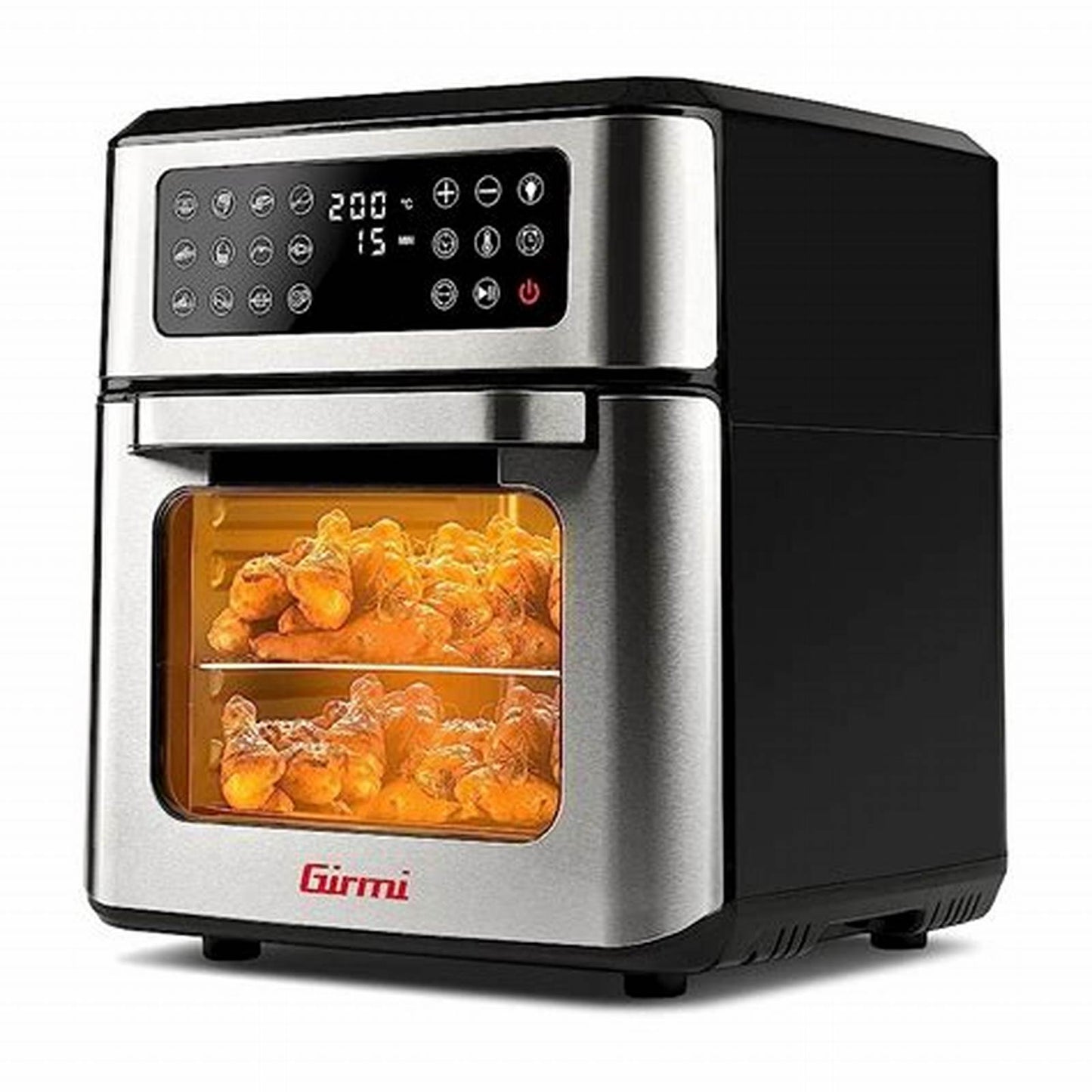GIRMI FG9700 Forno Air Fryer 12 L 1800 W Silver/Nero